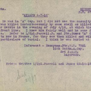 Soldier packet page
