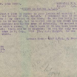 Soldier packet page