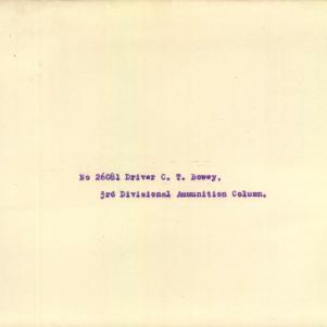 Soldier packet page