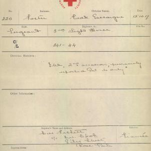 Soldier packet page
