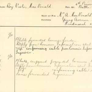 Soldier packet page