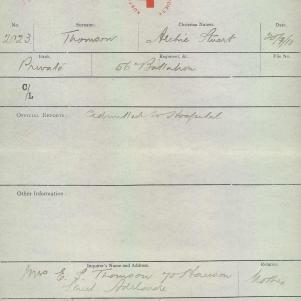 Soldier packet page