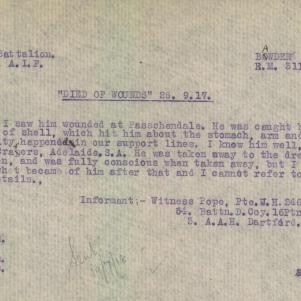 Soldier packet page