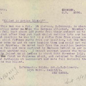 Soldier packet page
