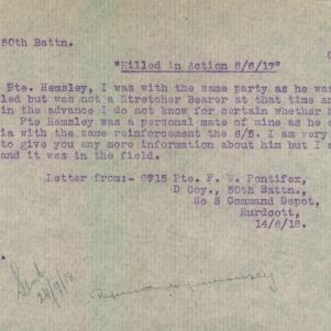 Soldier packet page