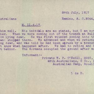 Soldier packet page