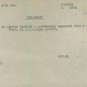 Soldier packet page