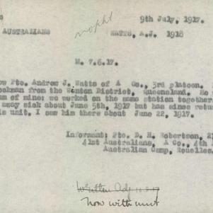 Soldier packet page