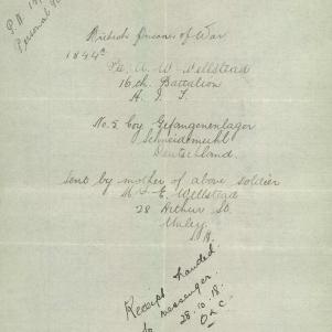 Soldier packet page