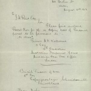 Soldier packet page