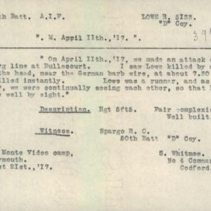 Soldier packet page