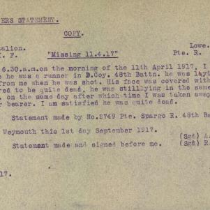 Soldier packet page