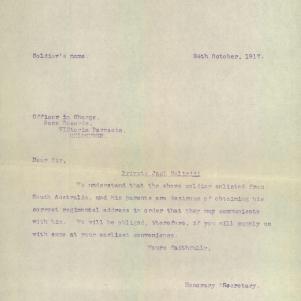 Soldier packet page