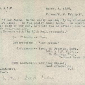 Soldier packet page