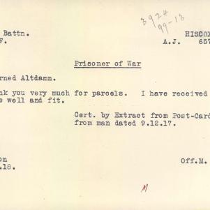 Soldier packet page