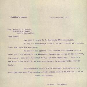 Soldier packet page