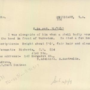 Soldier packet page