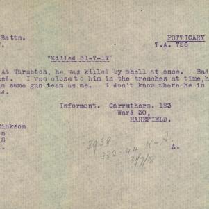 Soldier packet page