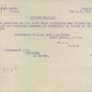Soldier packet page