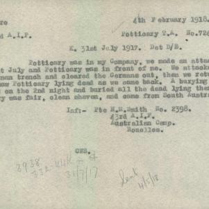 Soldier packet page