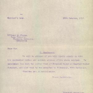 Soldier packet page