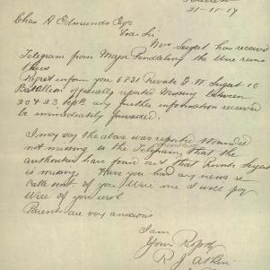 Soldier packet page