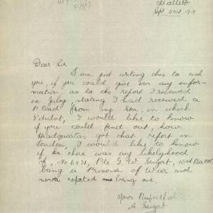 Soldier packet page