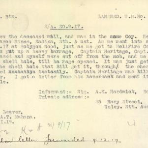 Soldier packet page