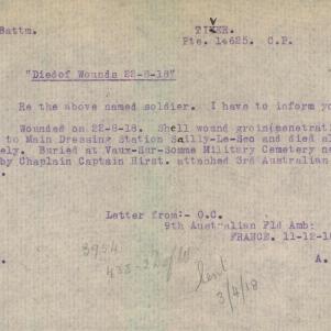 Soldier packet page