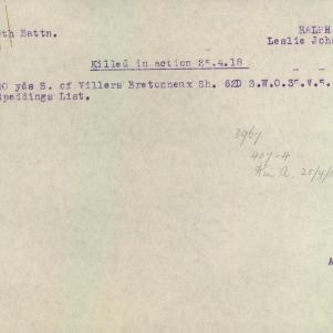 Soldier packet page