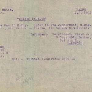 Soldier packet page