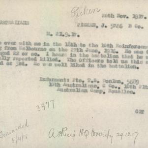Soldier packet page