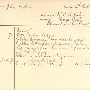 Soldier packet page