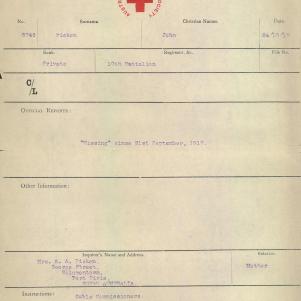 Soldier packet page