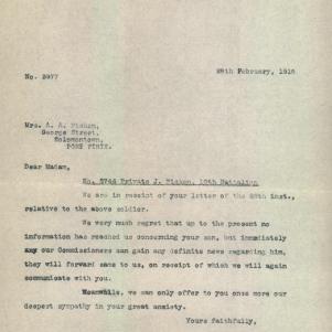 Soldier packet page