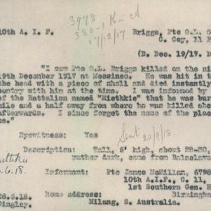 Soldier packet page