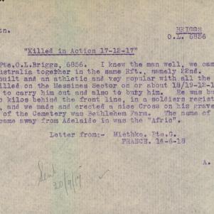 Soldier packet page