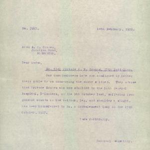 Soldier packet page