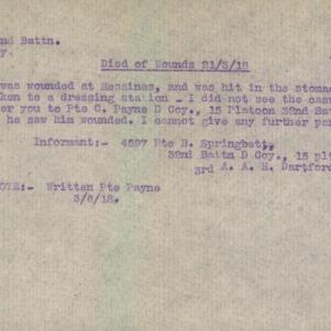 Soldier packet page