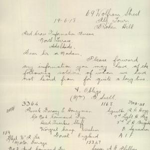Soldier packet page