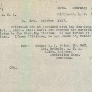 Soldier packet page