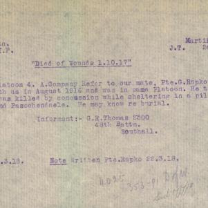 Soldier packet page