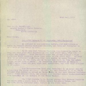 Soldier packet page