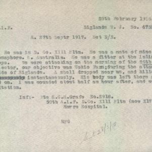 Soldier packet page