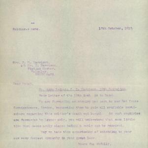 Soldier packet page