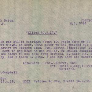 Soldier packet page