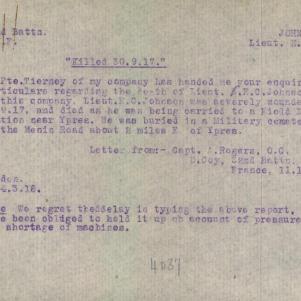 Soldier packet page
