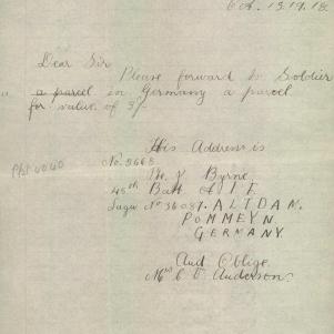 Soldier packet page
