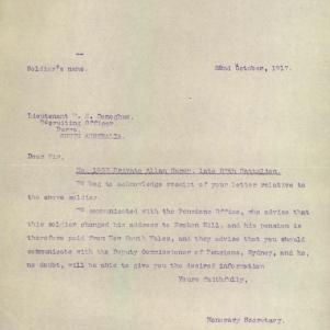 Soldier packet page