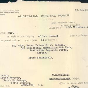 Soldier packet page